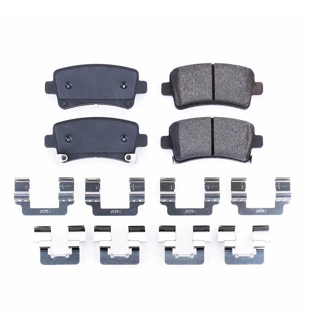 17-1430 – POWERSTOP Brake Pad, FMSI Number D1430 Ceramic Brake Pads Set Of 4 With Premium Stainless Steel Hardware